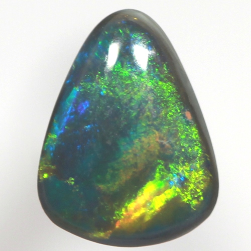 SOLID BLACK OPAL Very Bright, large rolling flashes SEE VIDEO